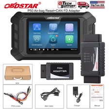 OBDSTAR P50 SRS Reset Covers 95 Brands and 15500+ E-C-U Part No & CAN FD Adapter