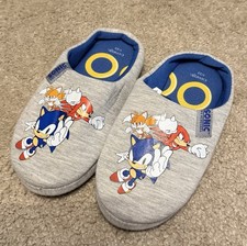 Boys Sonic The Hedgehog Slippers Size 1 Eur 33