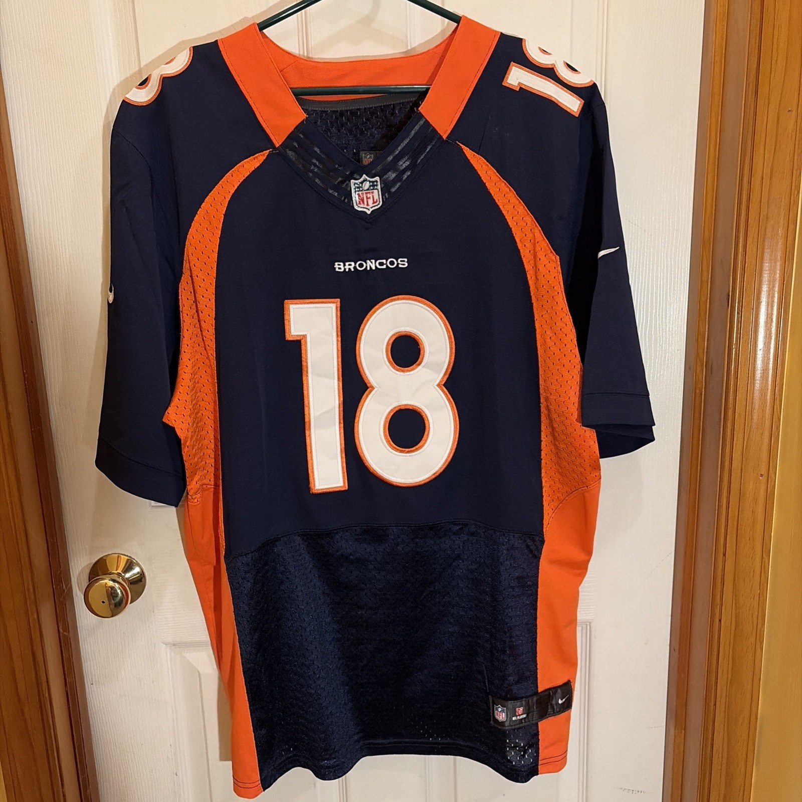 Nike Denver Broncos #18 Peyton Manning STITCHED NFL Football Jersey Sz 52
