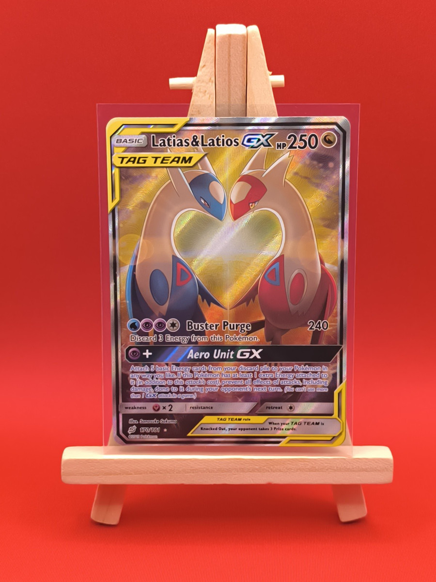 Latias & Latios GX 170/181 Team Up Alternate Full Art Rare Latias & Latios GX 170/181 Team Up Alternate Full Art Rare