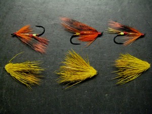 6 RUSTY RAT SIZE 6 SALMON FLY FISHING FLIES LIGAS