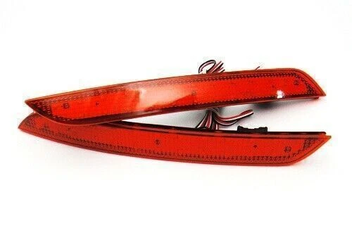 2x Luz de freno trasera LED reflector de parachoques lente roja para 12-15 BMW Serie 3 F30 F31 Foto 3 de 4