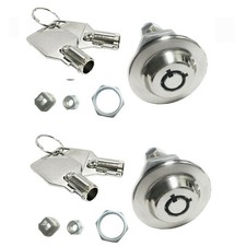 Lot of 2 Gun Cabinet Original Homak toolbox lock 3/4" Replacement Lock KA 2417