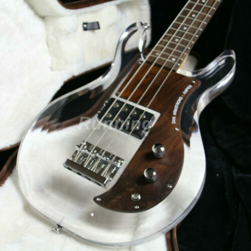 Electric Armstrong Bass Guitar Acrylic Body Rosewood Fingerboard Big Sale - Afbeelding 1 van 7