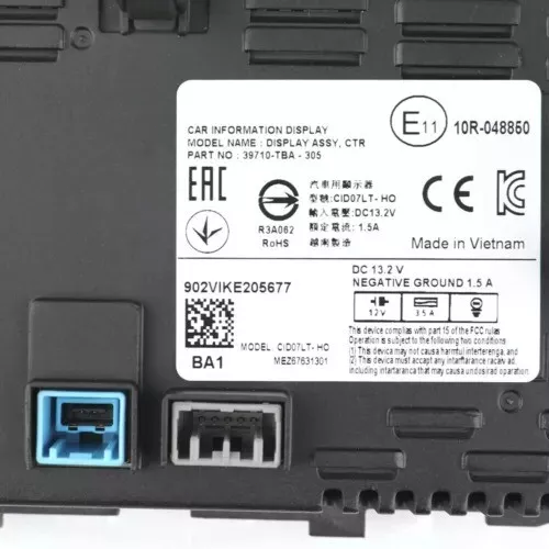 39710-TBA-A11 Touch Screen Radio OE Navigation Display FOR 2016-18 Honda Civic - Picture 8 of 16