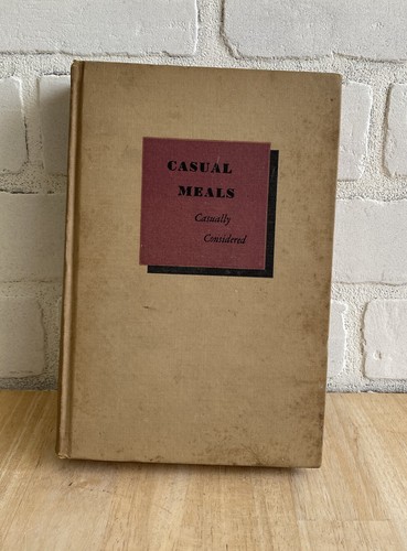 Vintage 1936 Cookbook The Household Bookshelf Casual Meals, First Printing, HC - Bild 1 von 10