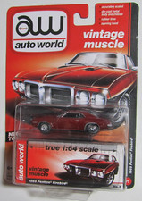 AUTO WORLD R2 VINTAGE MUSCLE 1969 PONTIAC FIREBIRD 400 3 1:64 RR REAR Tires 398