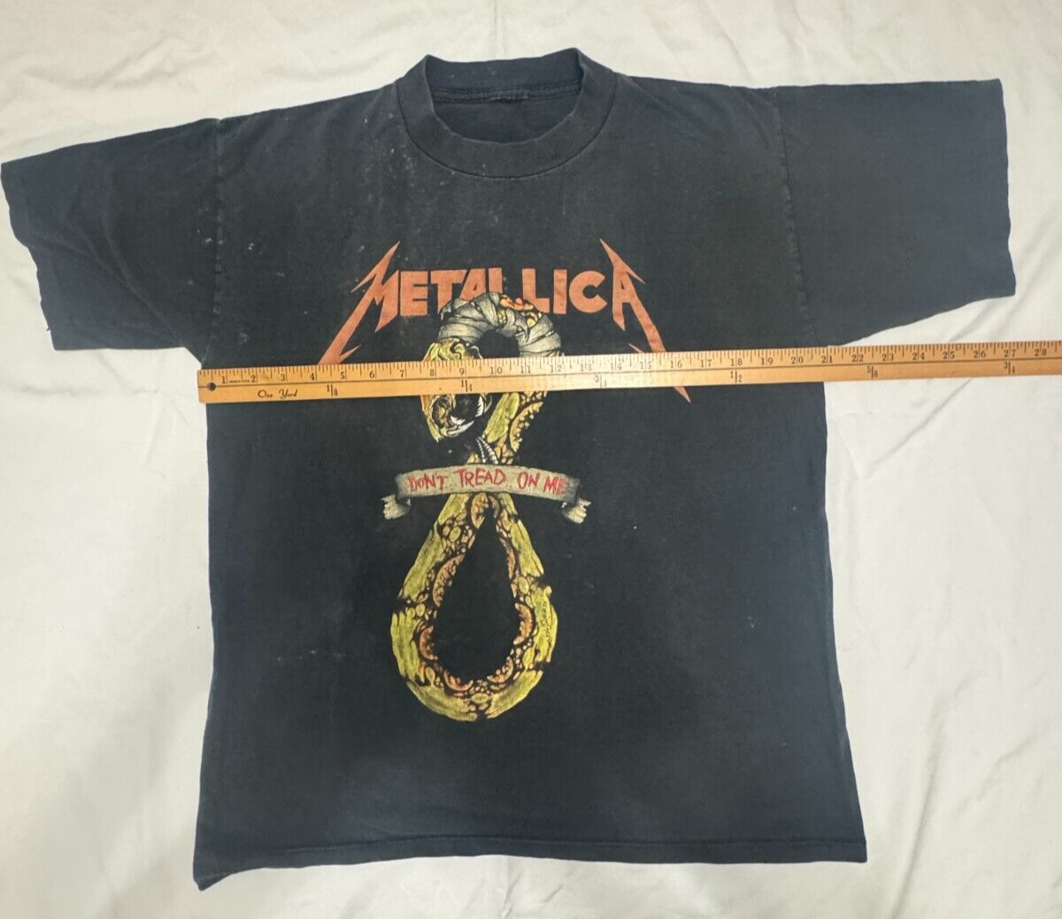 Vintage Metallica Don't Tread On Me Pushead T-shirt - 1991