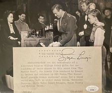 Lloyd Bridges  Twice Signed 8x10 Photo And Attached Press Release JSA Certified 