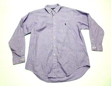 Ralph Lauren Mens 16 34/35 Purple Yarmouth Button Front Shirt Great Condition