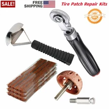 Tire Patch Repair Kit Tire Buffer Wheel Patch Roller Tungsten+Tire Repair String