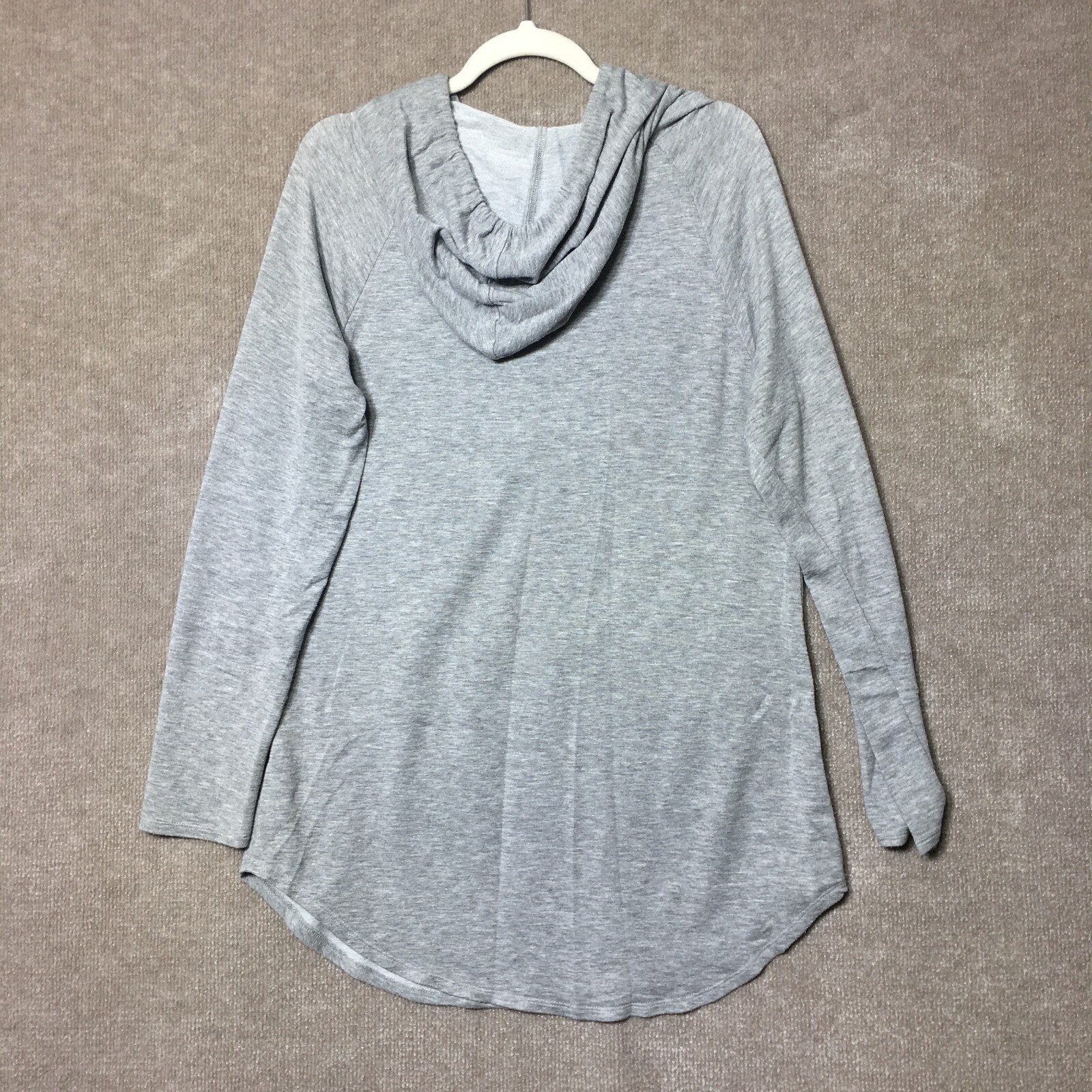 Popular Basic Hoodie Womens Large Pullover Gray S… - image 7