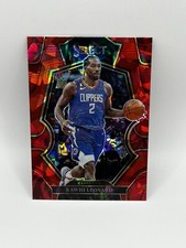 KAWHI LEONARD 2022-23 Panini Select PREMIER LEVEL RED CRACKED ICE PRIZM