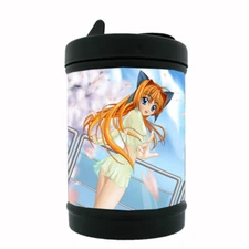 Anime D7 Black Metal Car Ashtray / Mini Trashcan