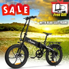 E-Bike 20'' Electric Bike Fat Tire 850W Folding Bicycle City Commuter Ebike 36V