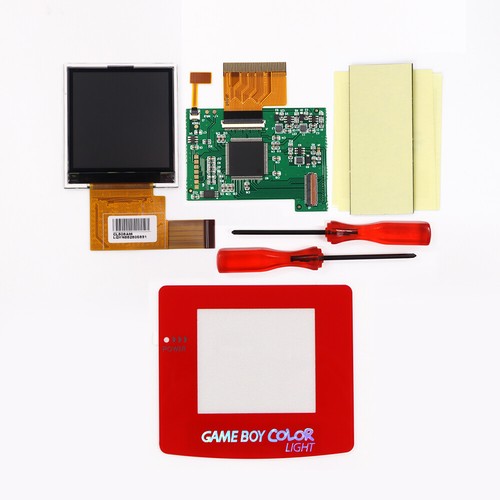 GameBoy Color GBC High light backlight LCD Kits+Luminous Fonts Glass Screen Lens - Picture 13 of 13