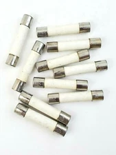 Lot of 10 Bussmann ABC10 250V 10 Amp Ceramic 1/4" x 1-1/4" Fast Acting Fuses  