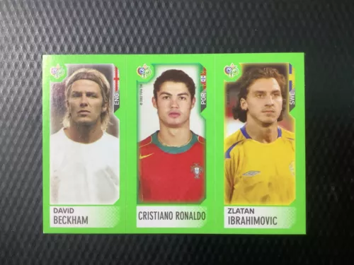 2006 Panini candy World Cup Panini stickers Ronaldo Beckham Ibrahimovic