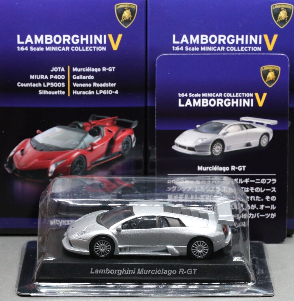 Lamborghini Murcielago R-GT ミニカー 1/64 Kyosho 1/64 Lamborghini Murcielago R-Gt Red With Original