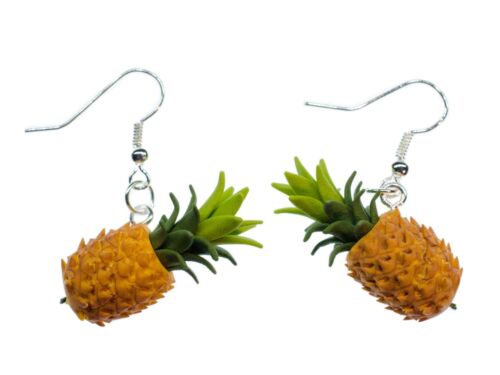 Pineapple Earrings Miniblings Dangle Fruit Summer Vacation Fruit 3D