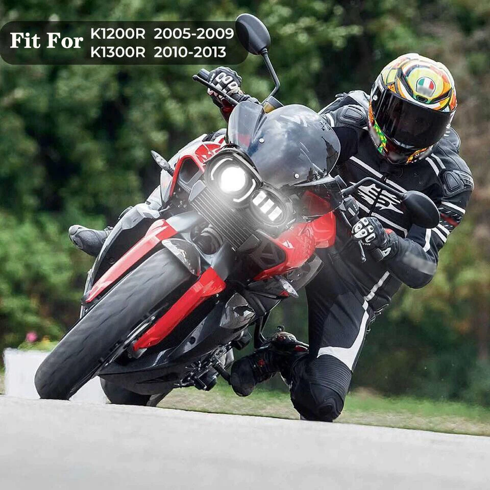 1X Faro LED Alto/Bajo DRL para 2005-2009 K1200R 2010 2011 2012 2013 K1300R Foto 2 de 4