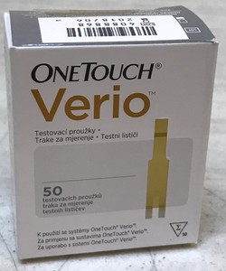One Touch Verio Blood Glucose Diabetic Test Strips 50/ct ...