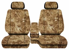 Truck bench seat covers+console cover terrain camo tan fits Toyota Tacoma 01-04