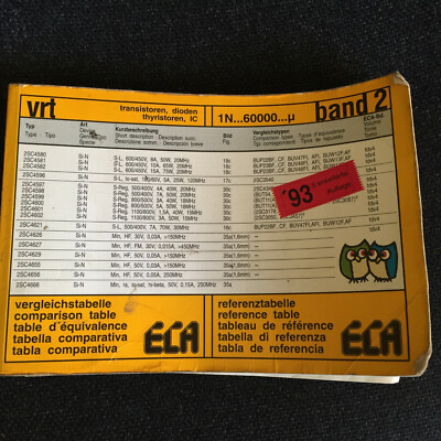 VRT Transistoren, Dioden, Thryristoren IC 1N..6000 Band 2 1993 Semiconductor Equiv