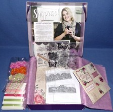 Crafters Companion Craft Card Box Kit Stamps Ribbon Dies Cards Over 320pcs New