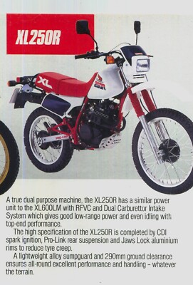 PDF Honda XL250R MD11 (84-86) Digital Service Repair Maintanance