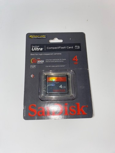 SanDisk 4 GB Ultra 30MB/s CompactFlash Memory Card (SDCFH-004G-A46)