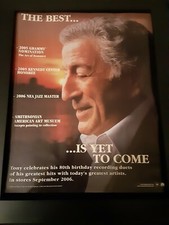 Tony Bennett Duets Rare Original Radio Promo Poster Ad Framed!