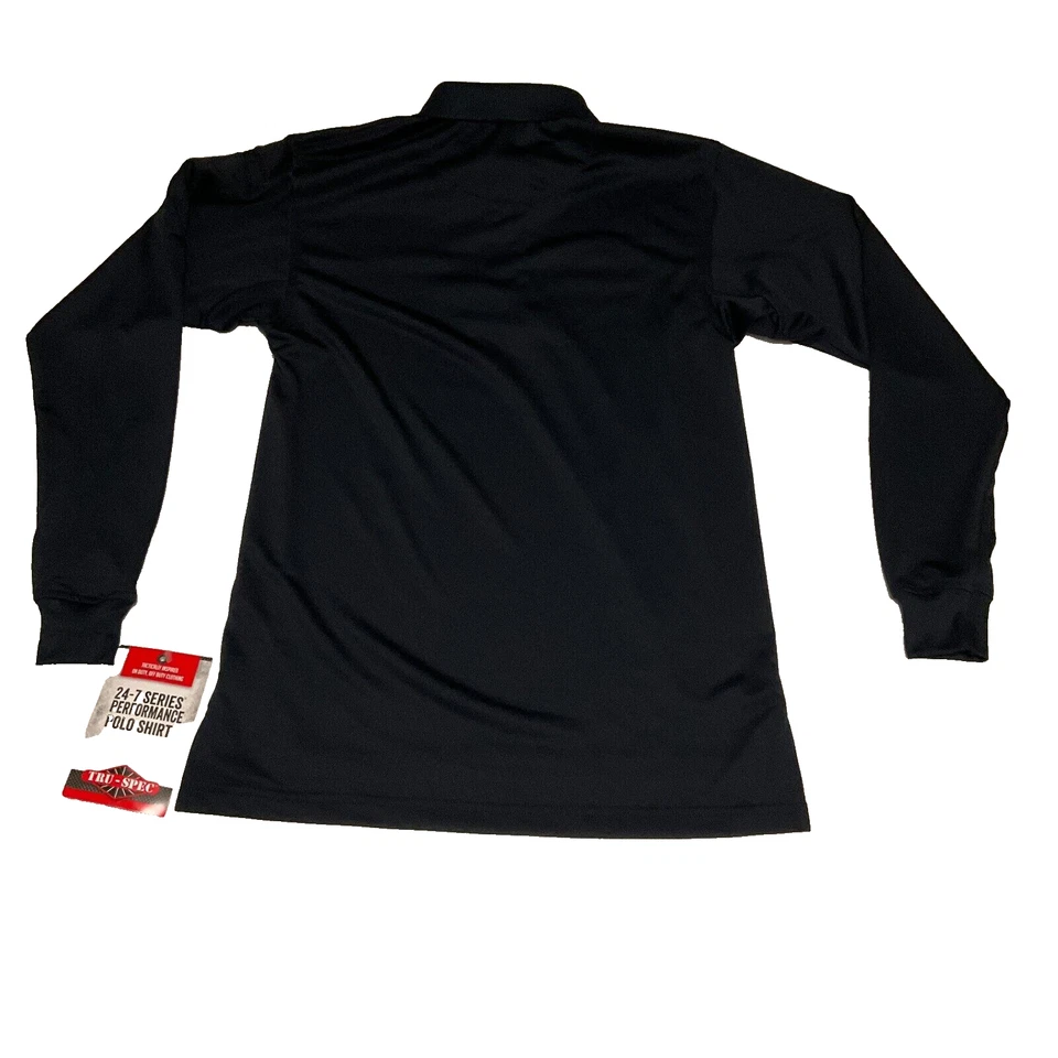 Camisa Polo Tru Spec Manga Larga Para Hombre Talla XS Negra 24 7 Series Performance Foto 2 de 4