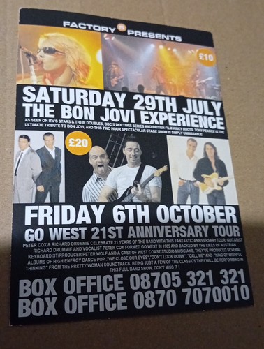 The Damned  - Torquay Town Hall - 10th August  06 - A6 Double-sided Flyer - Punk - Bild 2 von 2