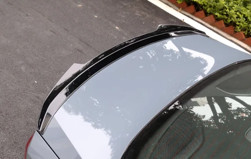 For Volvo S60 2019-2024-2022 ABS Glossy Black Rear Spoiler Tail Trunk Lip Wing H - Picture 8 of 10