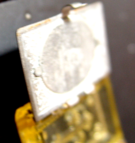 VTG '40's TINY AMBER rosary 11/8" x 1 " glass CASE/St Christopher w Baby - Picture 6 of 9