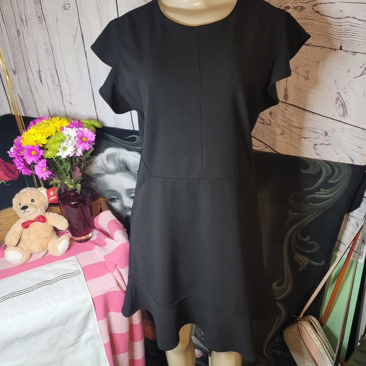 express black ruffle dress Montaigne Ruffle Maxi Dress — Black Chiffon main image 0