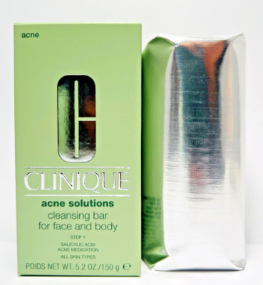 Clinique Acne Solutions Cleansing Bar For Face And Body All Skin Types - 5.2oz.