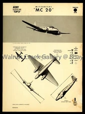 WWII Aircraft ID Poster, Mitsubishi Ki-57 (MC-20), Art Print on 11x14" 09212