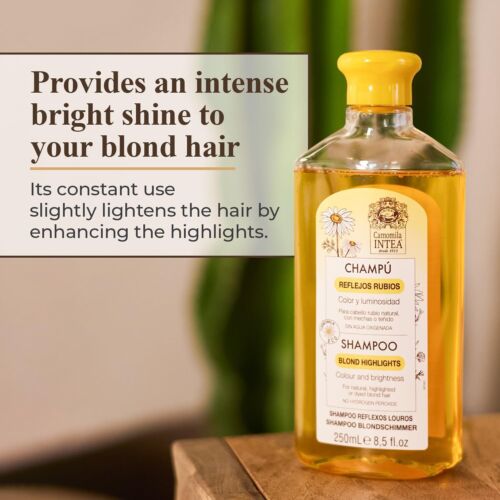 Intea Chamomile Blonde Highlights Shampoo. Non-Ammonia Natural Brightening 250ml - Picture 4 of 11