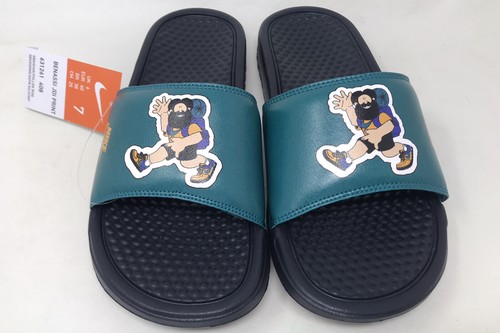 New Nike Benassi JDI Print Hiker Men Size 7/Slides Sandals 631261-408/free Ship - Picture 8 of 10
