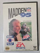 Madden NFL 95 for Sega Genesis Complete Tested Authentic CIB Great Condition!