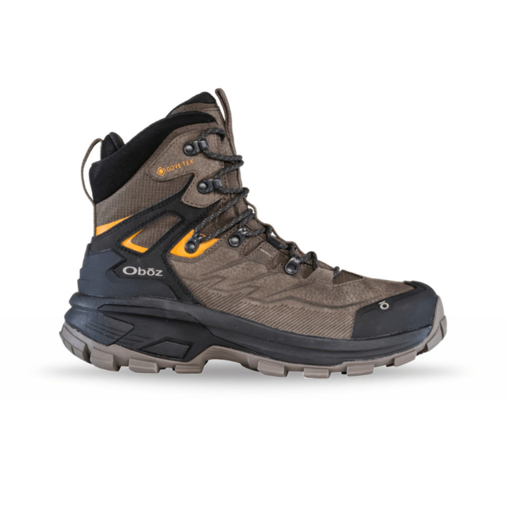 Bota impermeable Oboz Bridger Ridge Mid GTX para hombre - clásica marrón nueva con caja