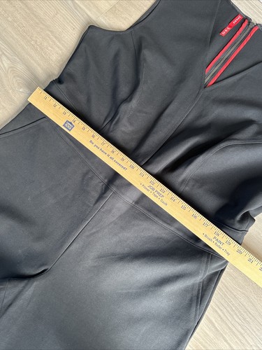 SPANX PERFECT SLVLS JUMPSUIT schwarz weites Bein ärmellos mit Reißverschluss 1X Petite Neu mit Etikett - Bild 5 von 12
