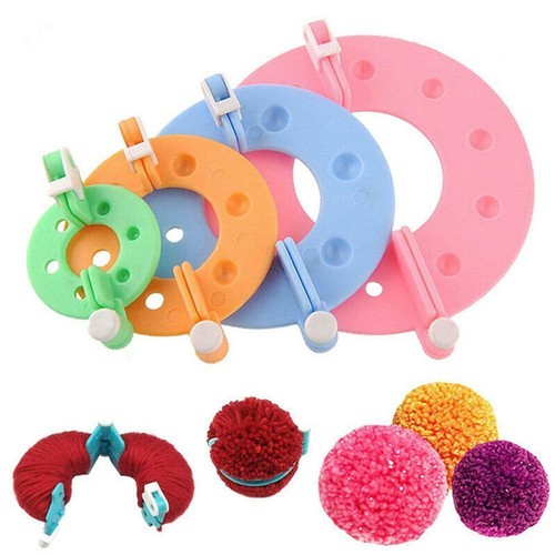 8pcs Pompon Set 4 Größen Bommel Maker machen Sich Bommel POMPOM MakerDE - Bild 3 von 12