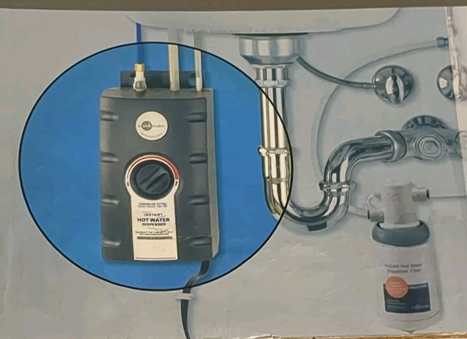 INSINKERATOR Instant Hot Water Dispenser Model SSTFLTR 2/3 Gallon New OPEN BOX 50375007777 eBay