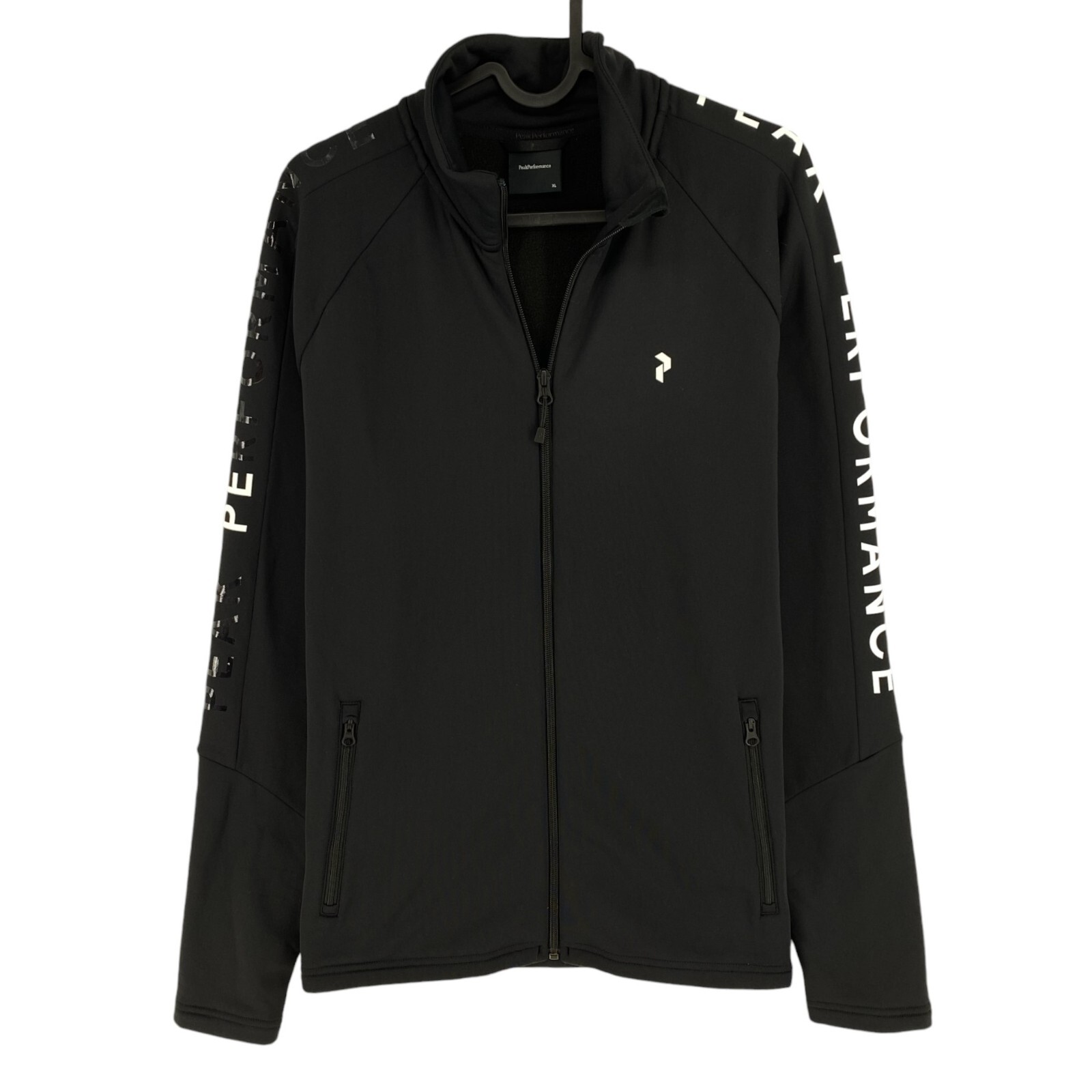 Women's Peak Performance Full Zip Jacket Black Si… - image 1