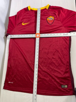 Daniele De Rossi #16 AS Roma 2016 Nike Home Soccer Jersey Men's XL