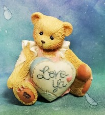 Enesco Cherished Teddies mini bear figurine Love Ya 916382 P. Hillman 1993