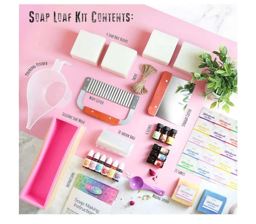 kit para hacer jabones artesanales con molde colorantes esencias soap making set - Image 2 of 4